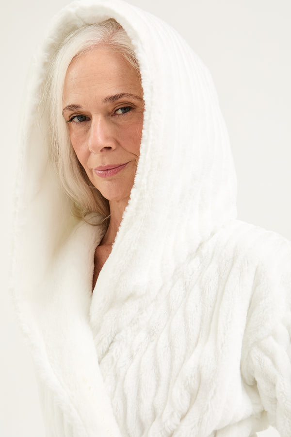 Pretty You Cloud Dressing Gown In Cream