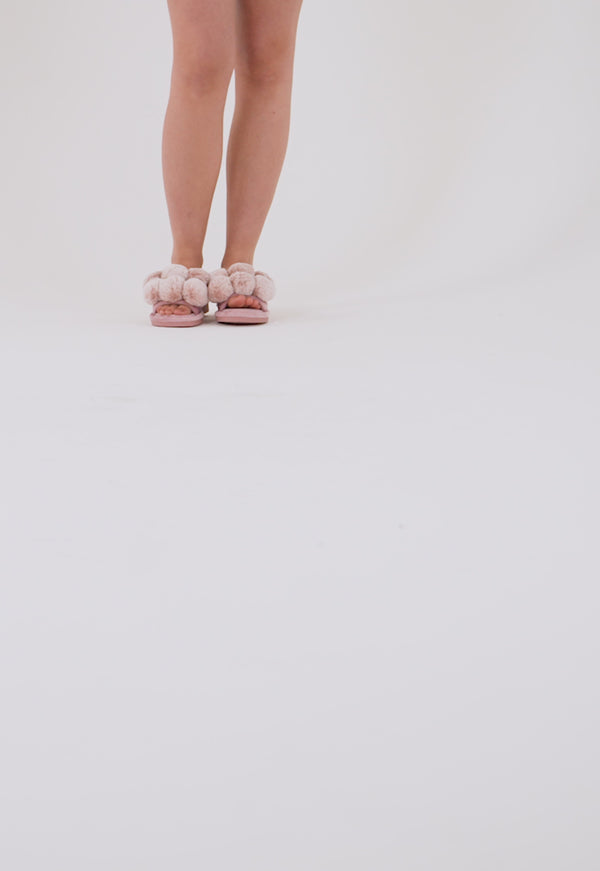 Pretty You Dolly Slippers In Pink