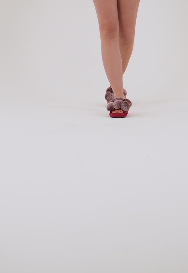 Pretty You Dolly Slippers In Red