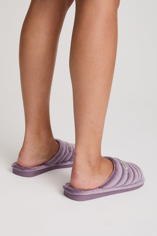 Pretty You Frankie Slippers In Lavender