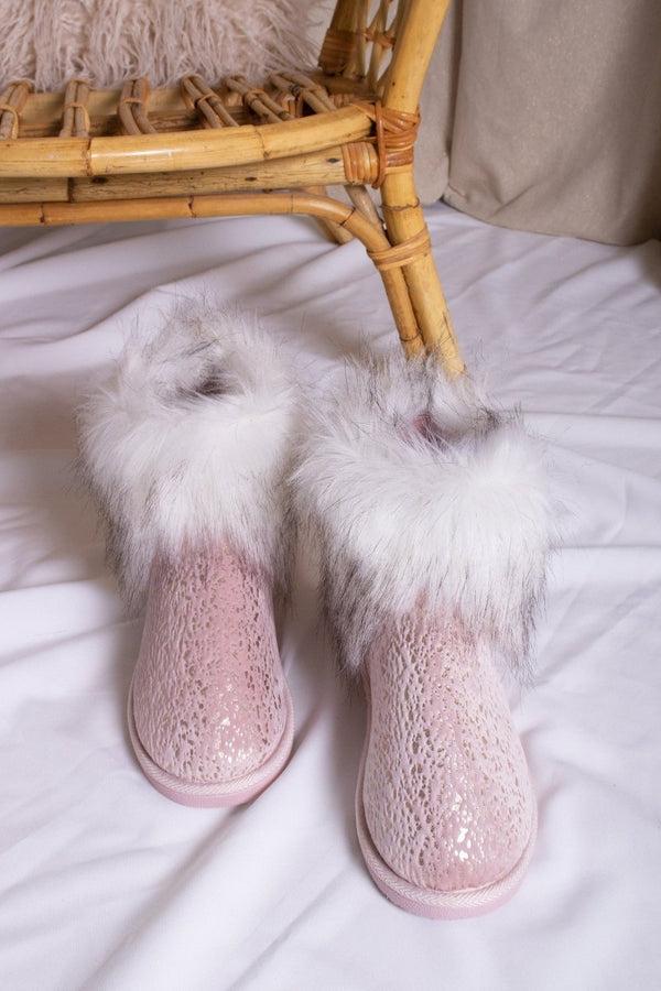Pretty You Giselle Slippers In Pink