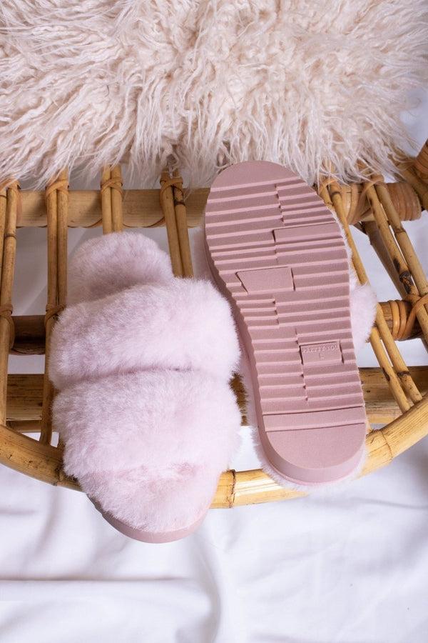 Pretty You Jinx Slippers In Rose