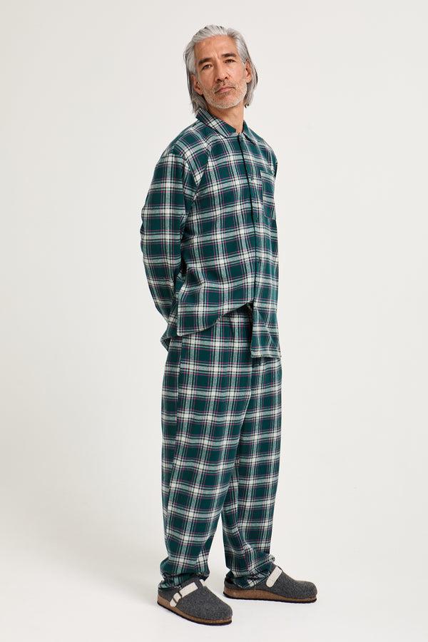 Pretty You Mister You Plaid Pyjama Set In Green