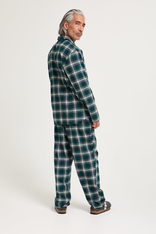 Pretty You Mister You Plaid Pyjama Set In Green