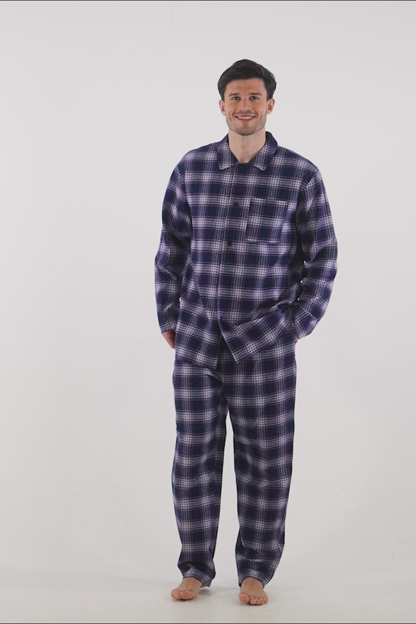 Pretty You Mister You Plaid Pyjamas In Midnight