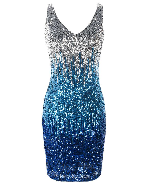 Prettyguide Women's Sequin Bodycon Glitter Party Dress