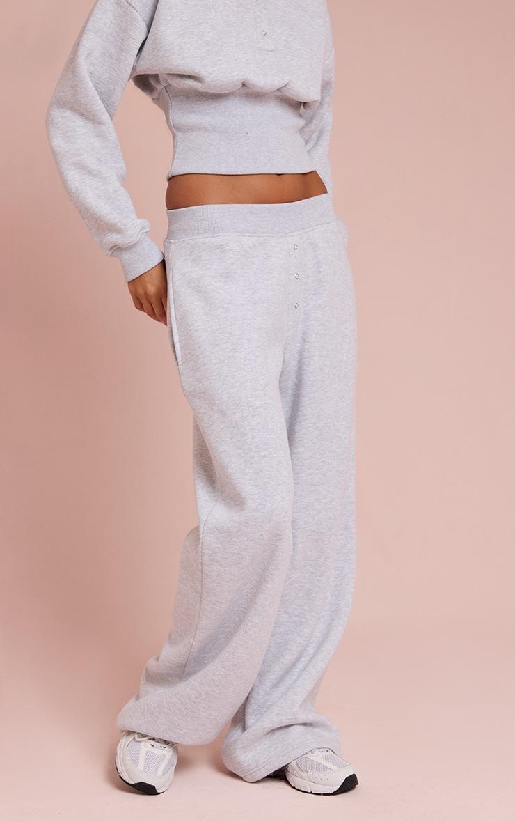 Pretty Little Thing Ash Grey High Waist Straight Leg Sweatpants