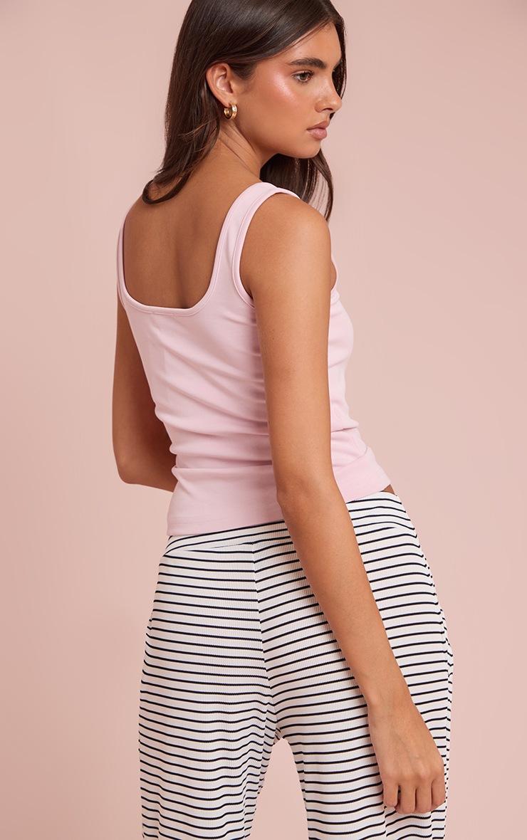 Pretty Little Thing Baby Pink Premium Soft Touch Scoop Neck Vest Top