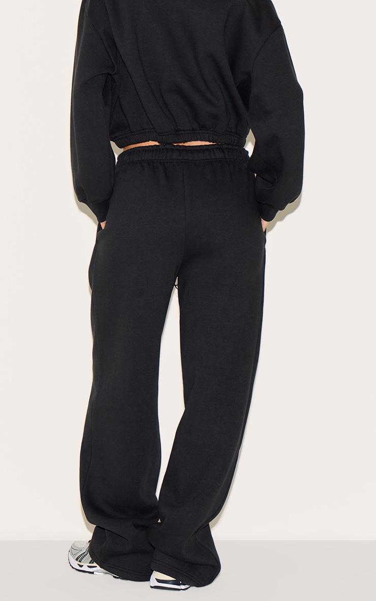 Pretty Little Thing Black Drawcord Hem Oversized Sweatpants