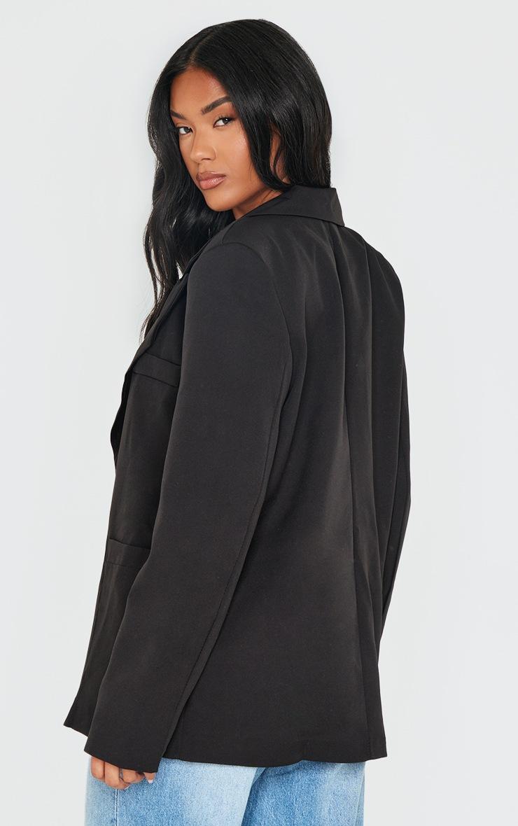 Pretty Little Thing Black Minimal Single Breasted Blazer