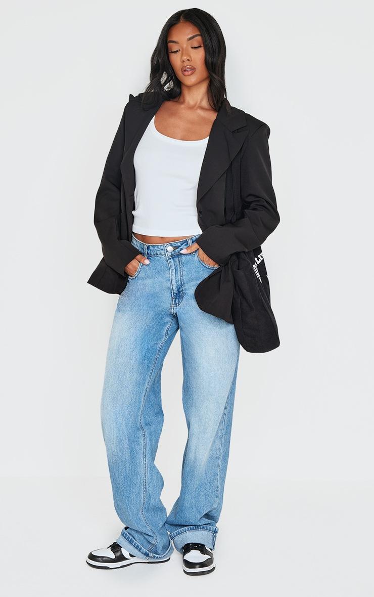 Pretty Little Thing Black Minimal Single Breasted Blazer