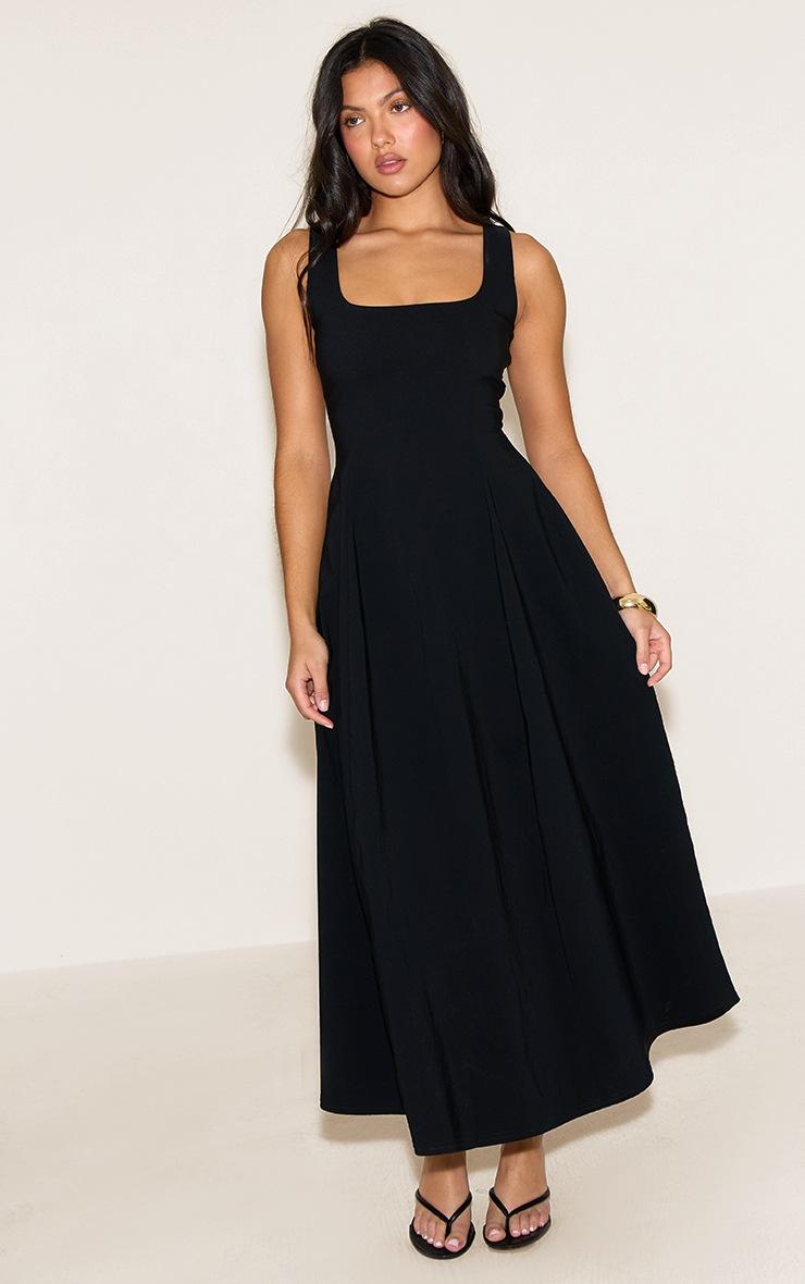 Pretty Little Thing Black Scoop Neck Sleeveless Maxi Dress