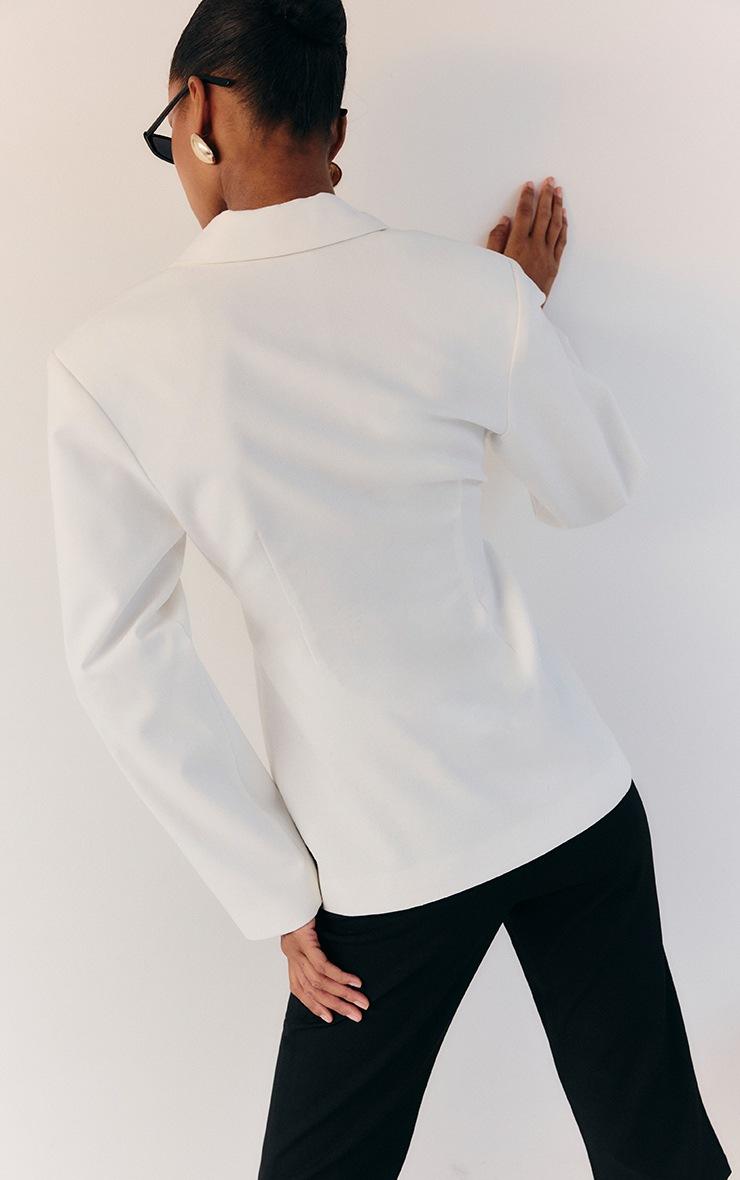 Pretty Little Thing Black Stretch Woven Flared Capri Leggings