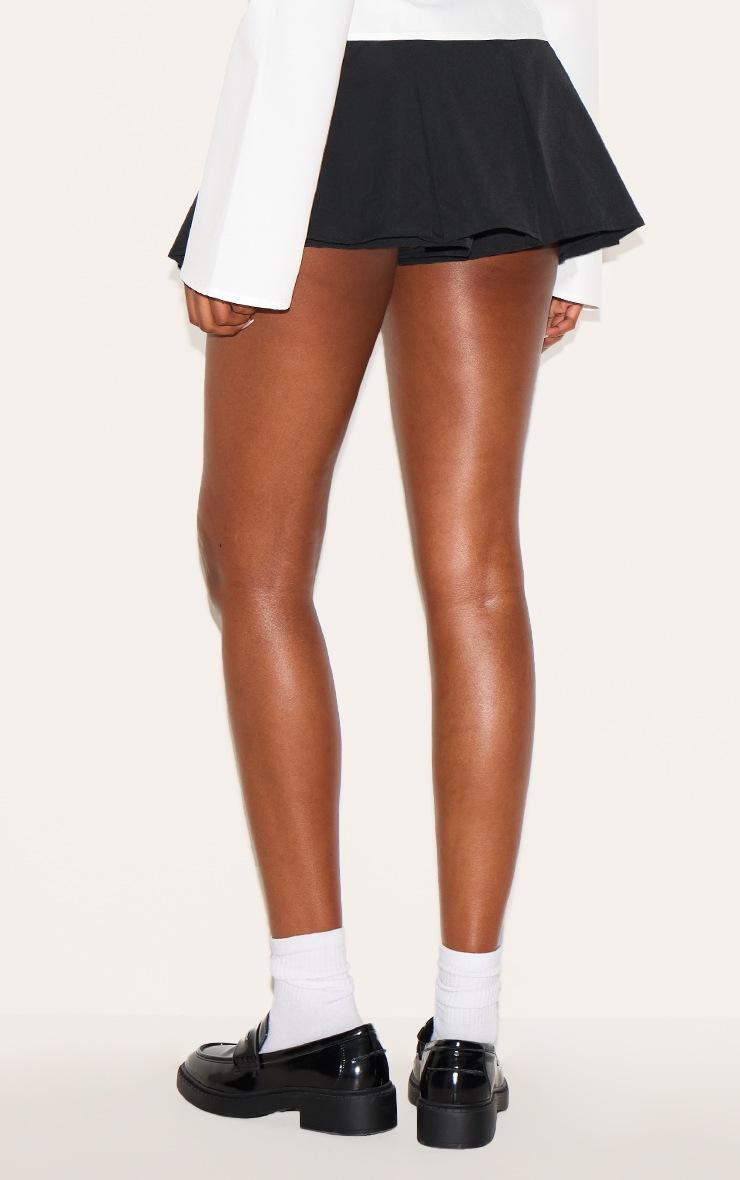 Pretty Little Thing Black Tailored Woven Box Pleat Skater Skort