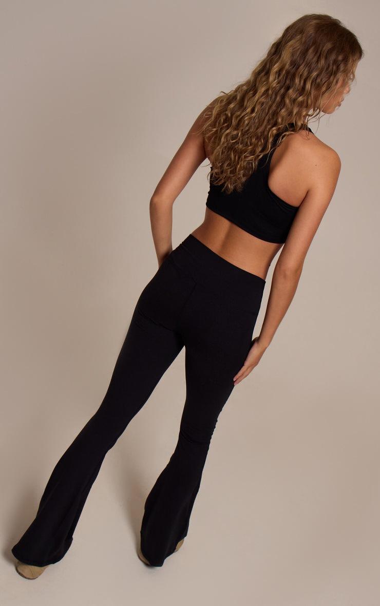 Pretty Little Thing Black Ultimate Sculpt Flare Yoga Pants
