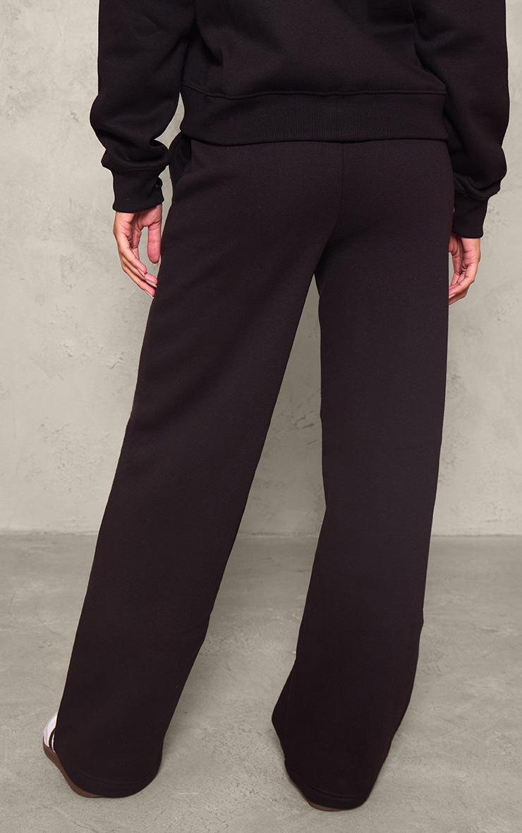 Pretty Little Thing Black Wide Leg Oversized Sweatpants