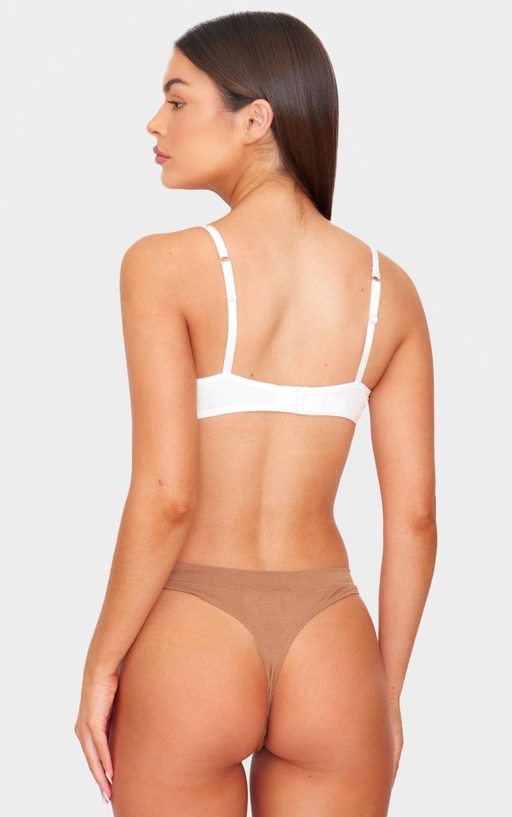 Pretty Little Thing Brown Multi Pack Of 5 Seamless Thongs