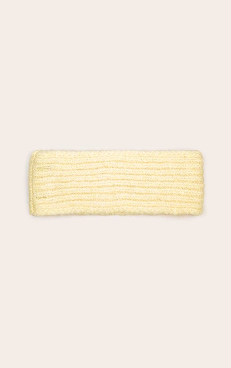 Pretty Little Thing Butter Yellow Brushed Knit Headband