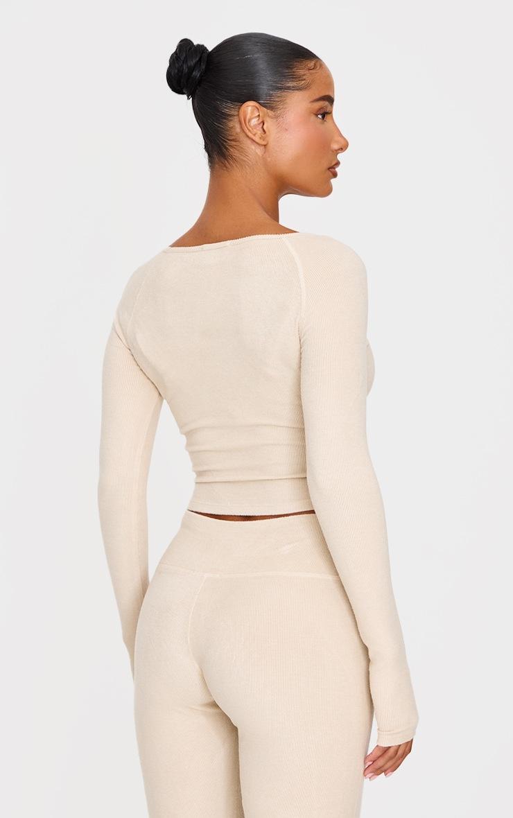 Pretty Little Thing Butter Yellow Brushed Rib Square Neck Underlayer Top