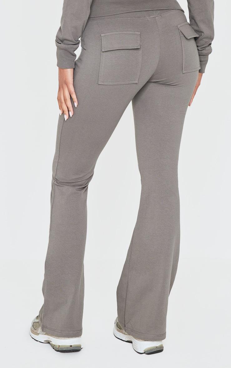 Pretty Little Thing Charcoal Low Rise Skinny Flare Pants