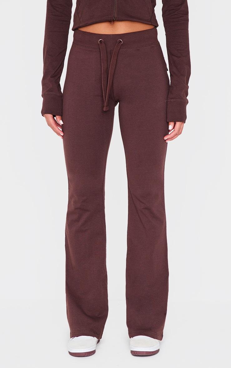 Pretty Little Thing Chocolate Low Rise Skinny Flare Pants