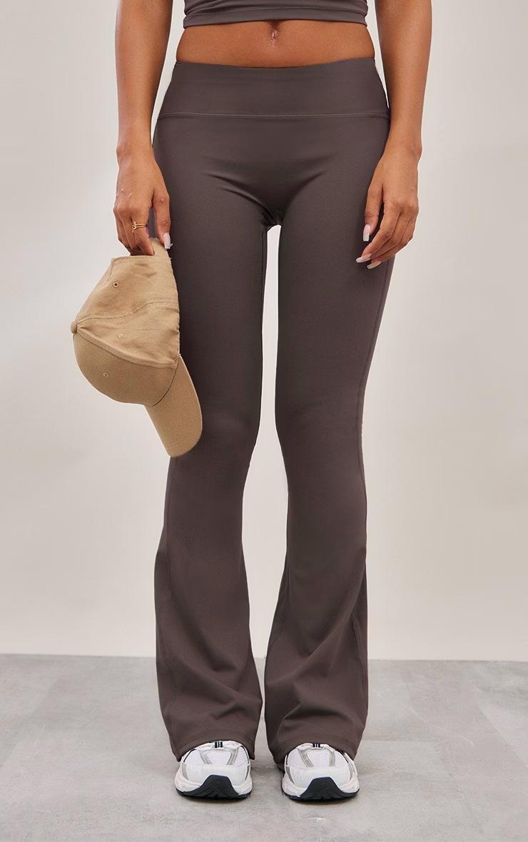 Pretty Little Thing Espresso Sport Ultimate Sculpt Flare Yoga Pants Pretty Little Thing Espresso Sport Ultimate Sculpt Flare Yoga Pants