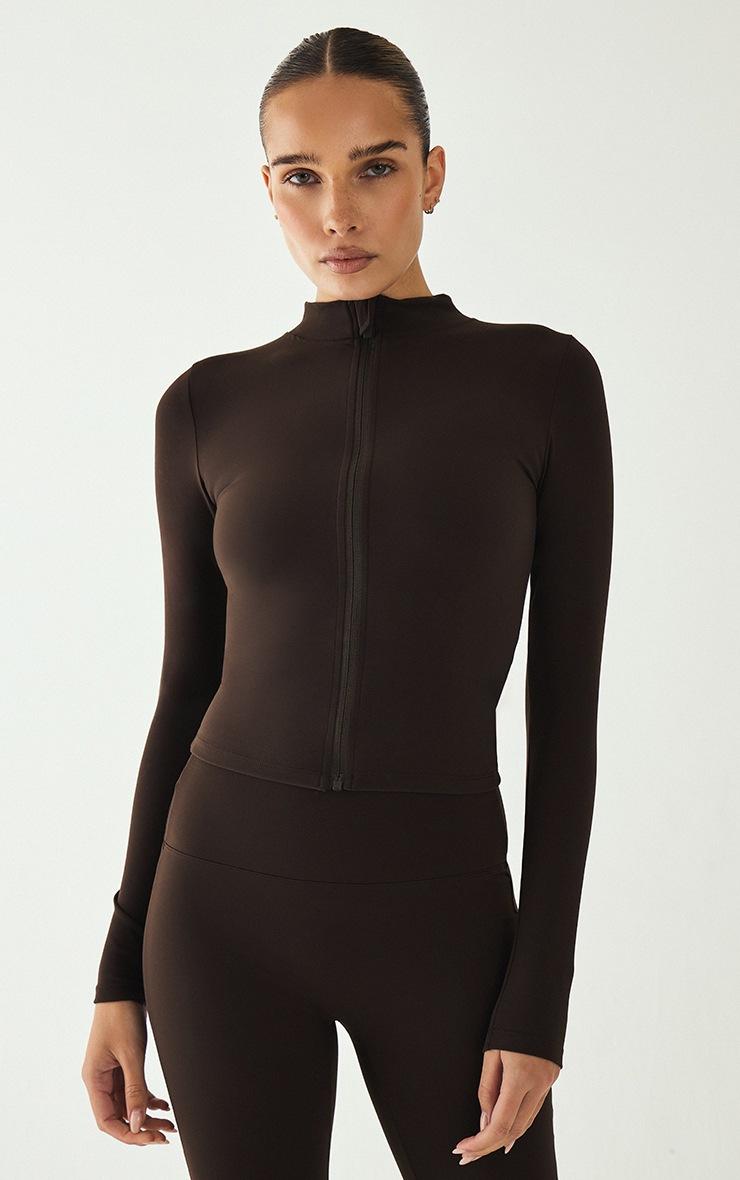 Pretty Little Thing Espresso Ultimate Sculpt Jacket