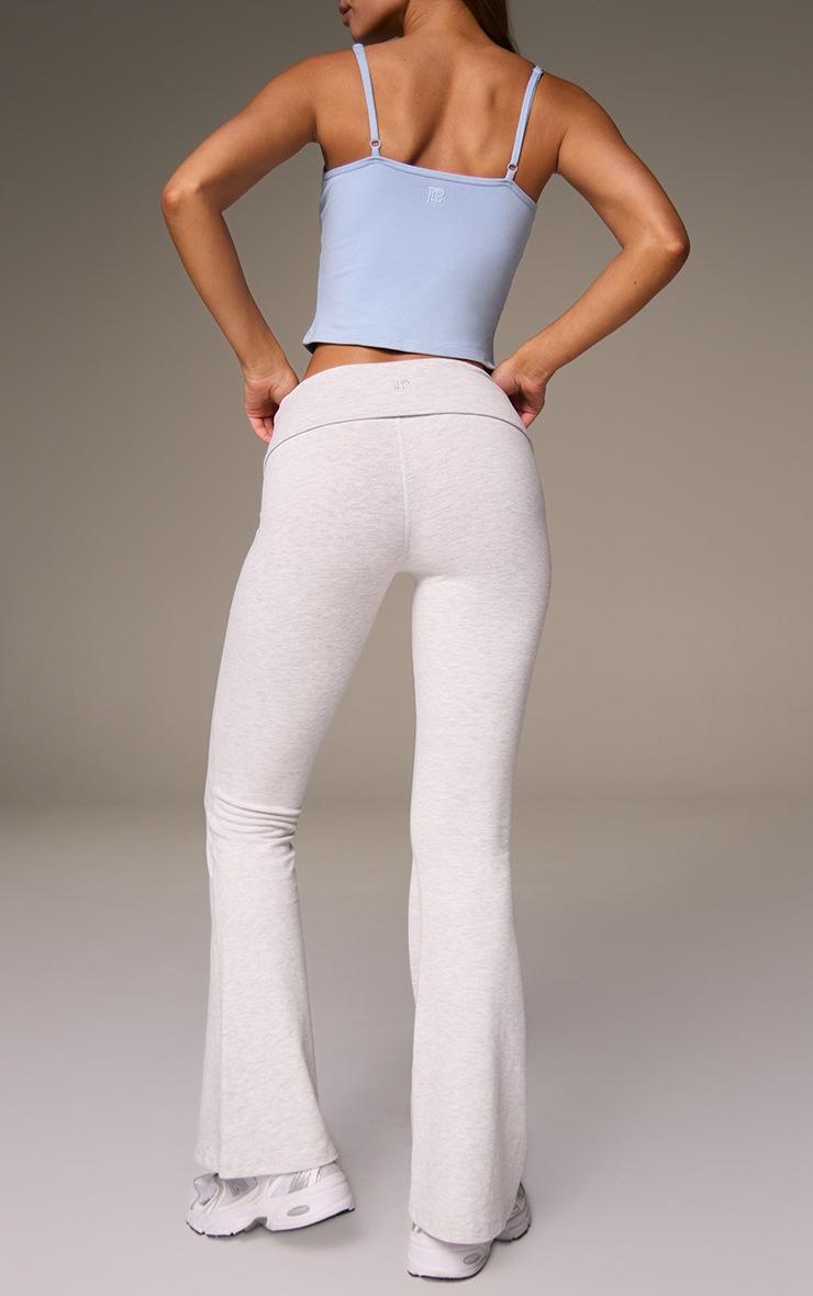 Pretty Little Thing Grey Melange Soft Cotton Yoga Pant