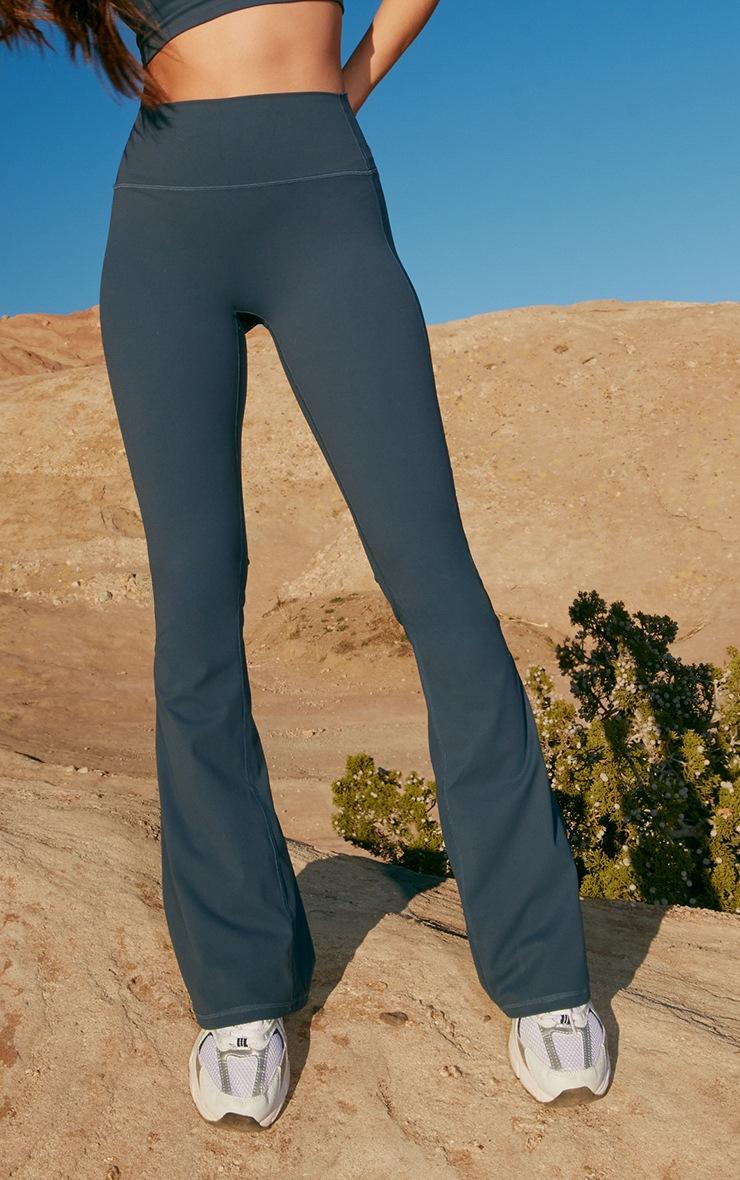 Pretty Little Thing Midnight Blue Ultimate Sculpt Flare Yoga Pants