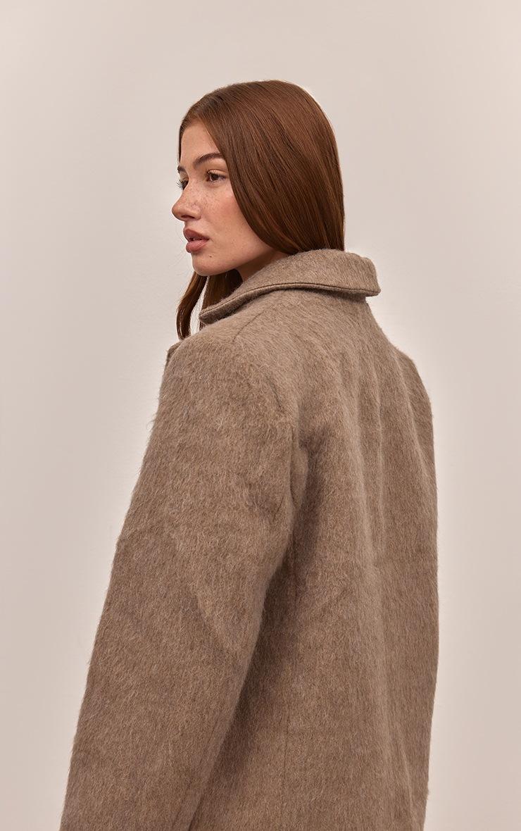 Pretty Little Thing Mink Brushed Wool Look Oversized Blazer