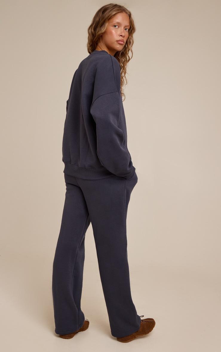 Pretty Little Thing Navy Oversized Sweat Tracksuit Set