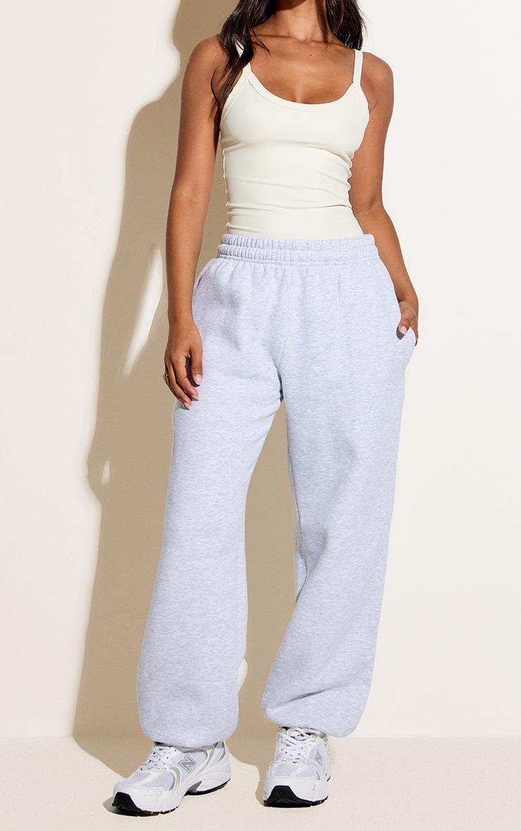 Pretty Little Thing Petite Ash Grey Cuffed Sweatpants
