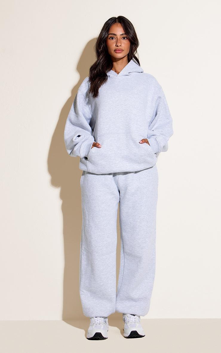 Pretty Little Thing Petite Ash Grey Oversized Pull Over Hoodie