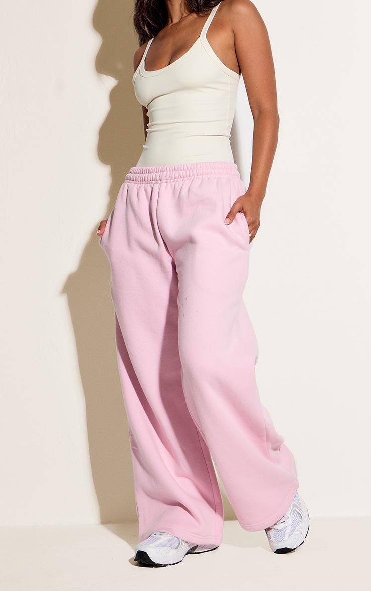 Pretty Little Thing Petite Baby Pink Straight Leg Sweatpants