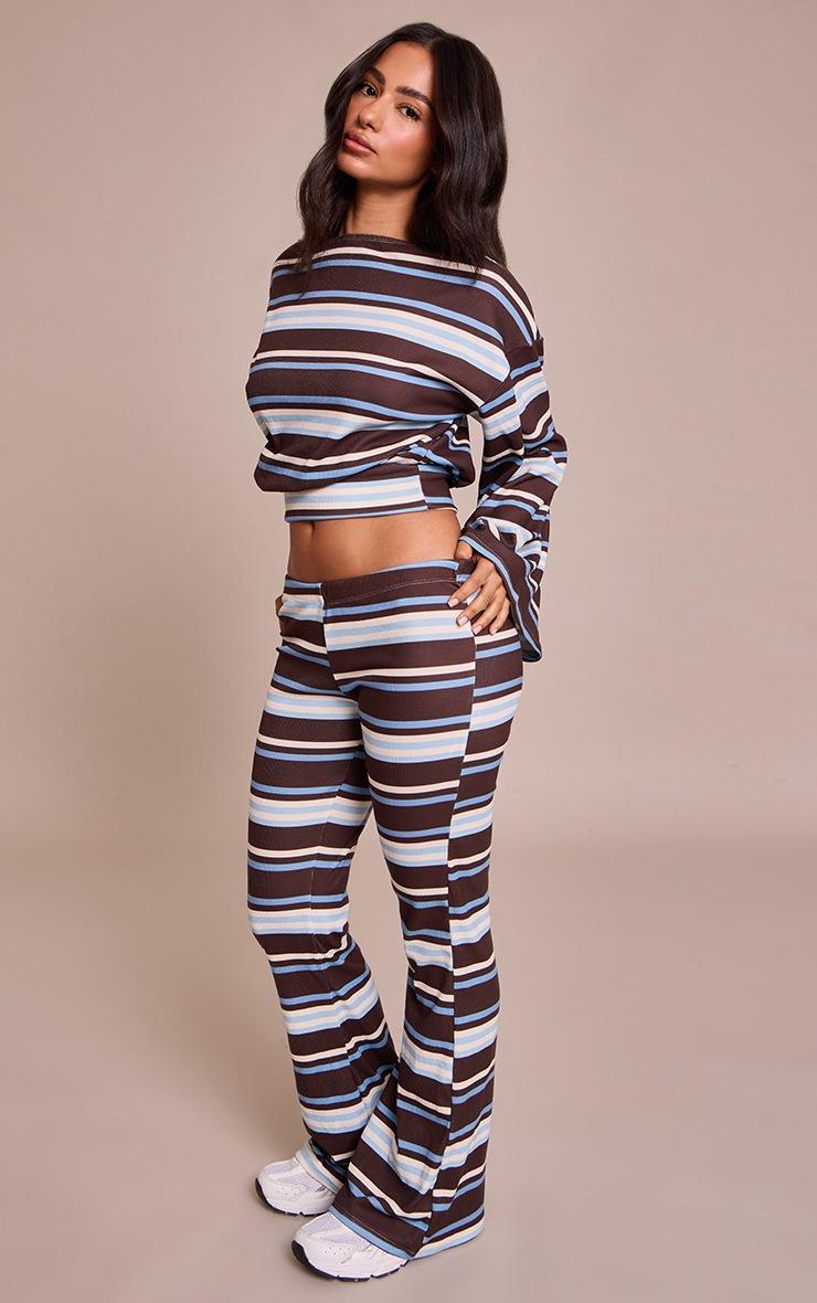 Pretty Little Thing Petite Chocolate Multi Asymmetric Slouchy Sweater