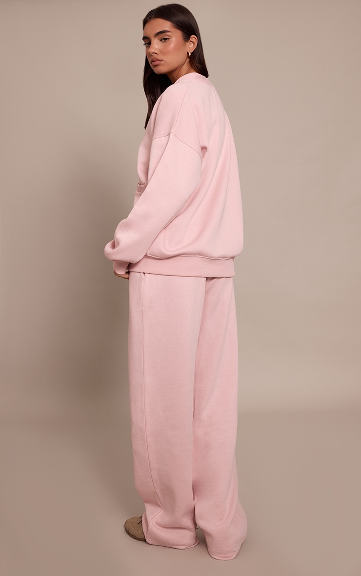 Pretty Little Thing Pink Wide Leg Drawstring Sweatpants
