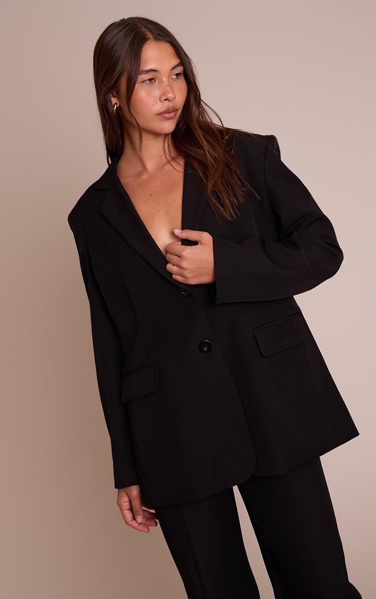 Pretty Little Thing Black Oversized Blazer
