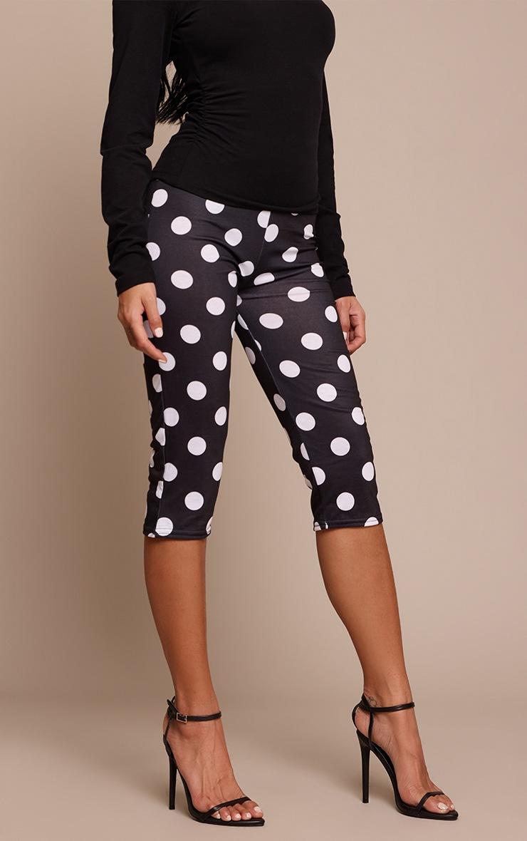 Pretty Little Thing Black Polka Dot Capri's