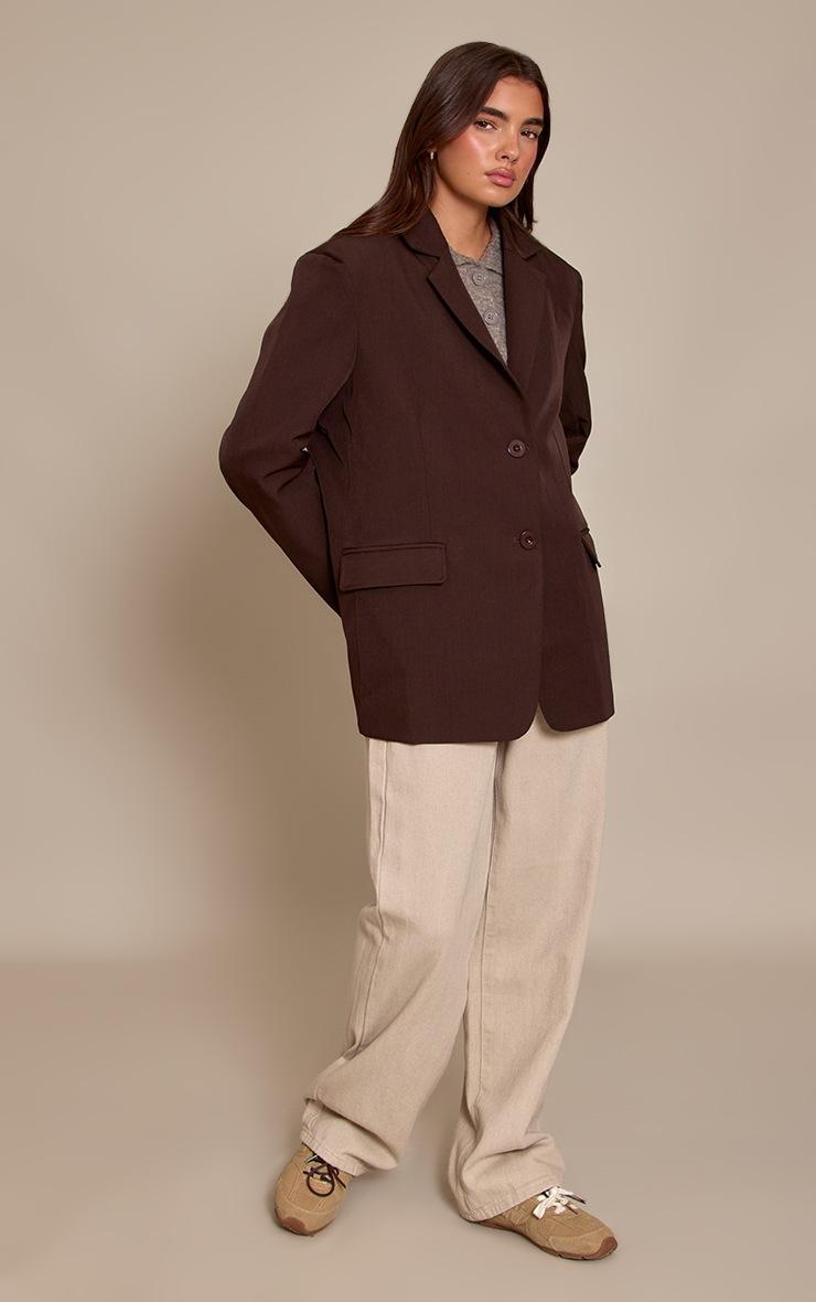Pretty Little Thing Chocolate Oversized Blazer