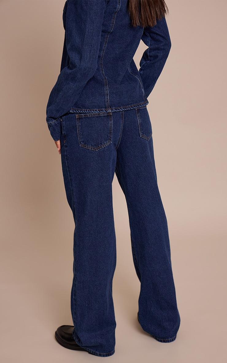 Pretty Little Thing Indigo High Waist Straight Leg