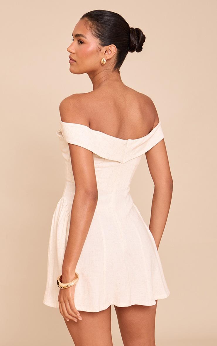 Pretty Little Thing Natural Bardot Shift Dress