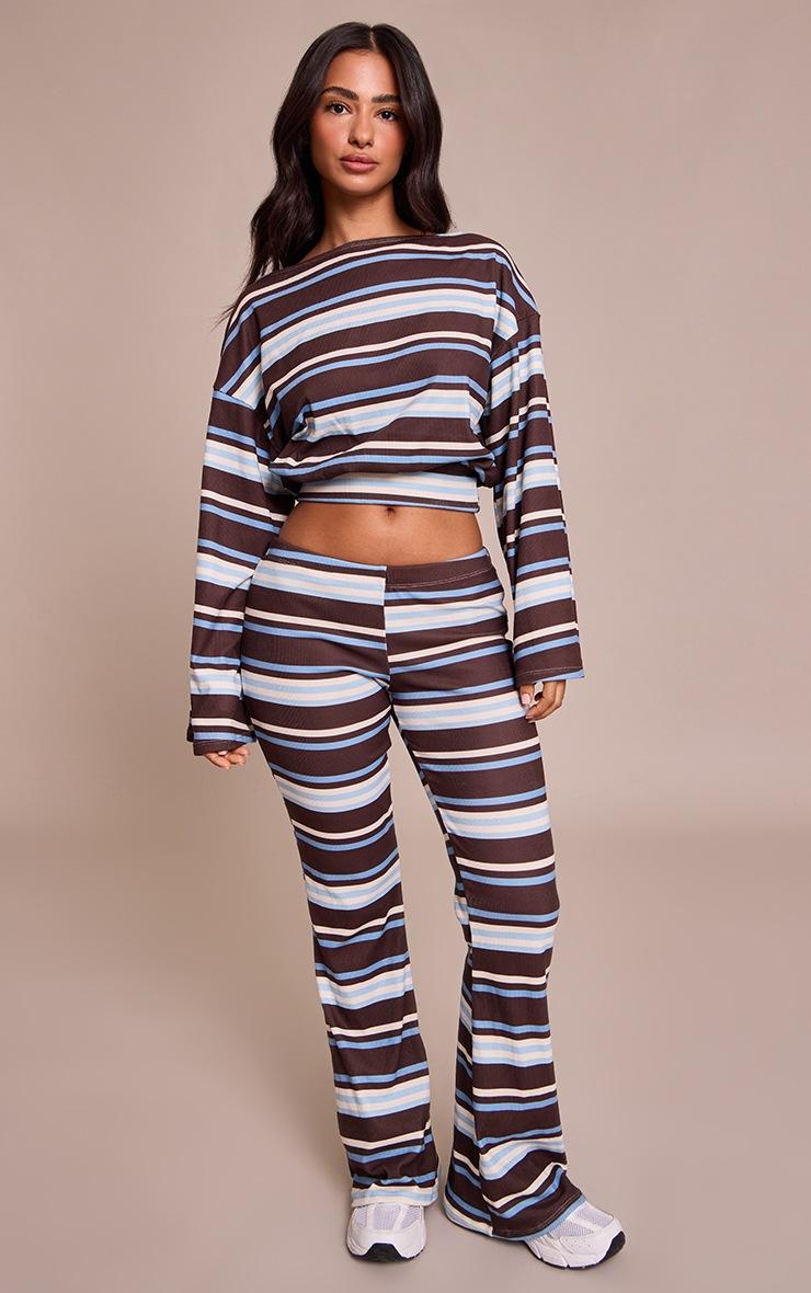 Pretty Little Thing Petite Chocolate Multi Pants