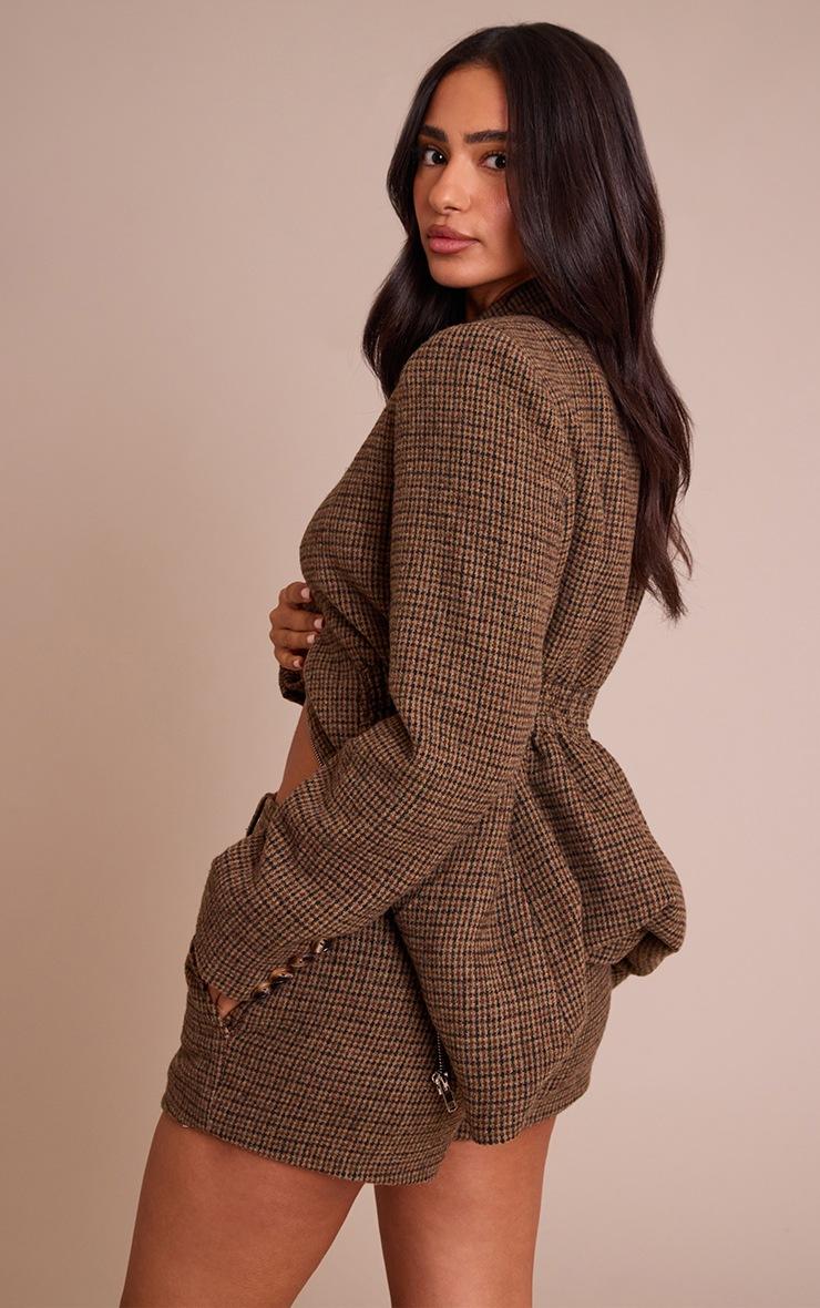 Pretty Little Thing Petite Tweed Check Mini Shorts