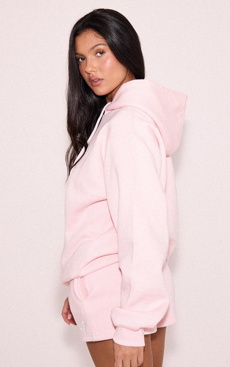 Pretty Little Thing Pink Logo Oversized Hoodie