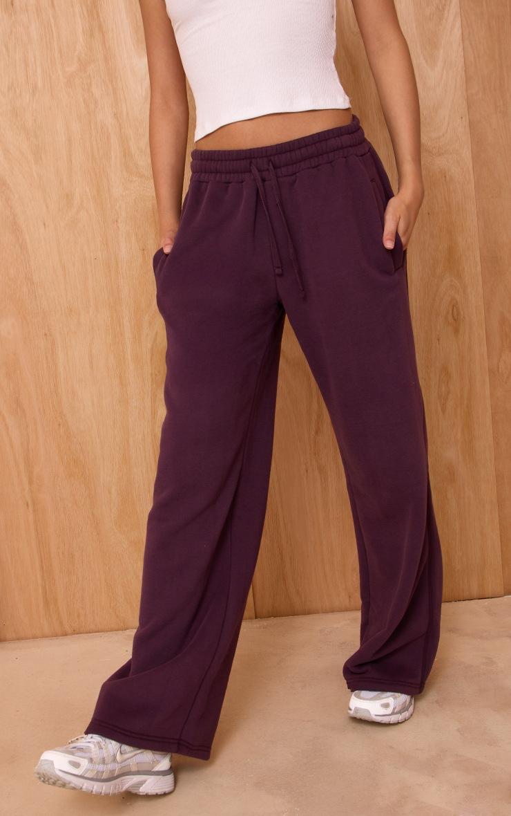 Pretty Little Thing Plum Wide Leg Sweatpants