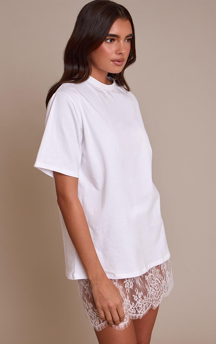 Pretty Little Thing White Lace Sheer Mini Skirt