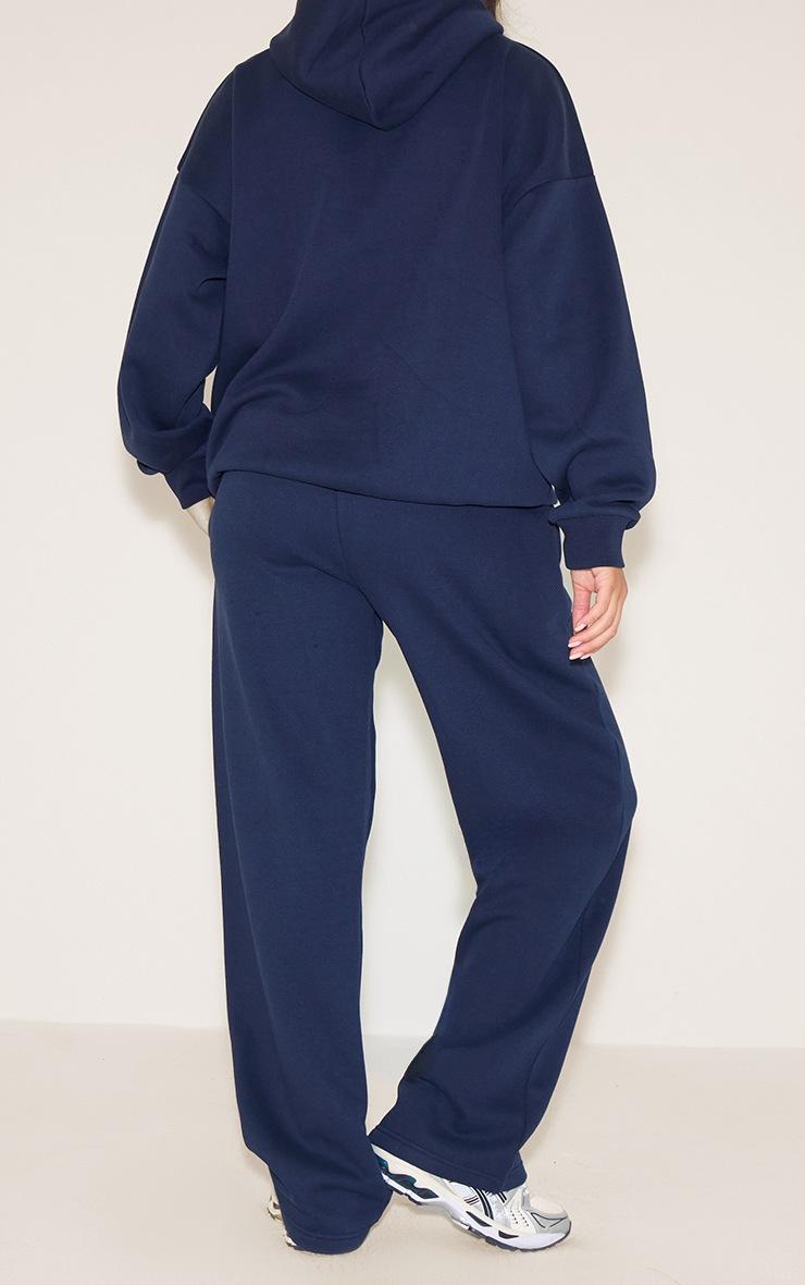 Pretty Little Thing PRETTYLITTLETHING Navy Logo Oversized Wide Leg Sweatpants