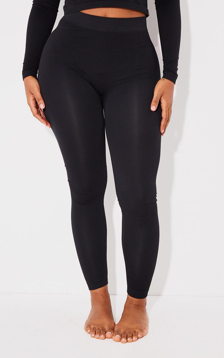 Pretty Little Thing Shape Black Sculpted High Waisted Leggings