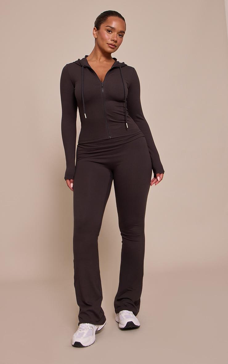 Pretty Little Thing Shape CHARCOAL Sculpt Zip UP Hoodie