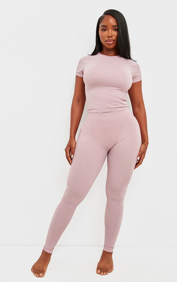 Pretty Little Thing Shape Mauve Stretch Seamless Leggings